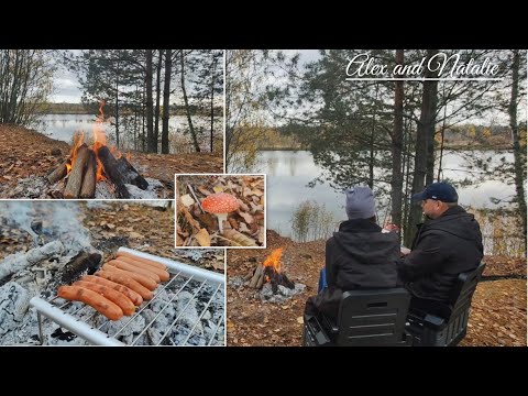 Видео: Пикник на берегу Сауровского карьера. Компактный мангал - первое испытание.