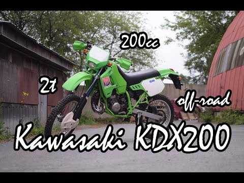 Видео: Kawasaki KDX200 обзор и тест. Review and test ride.