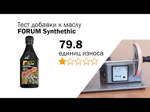 Видео: Маслотест #84.  FORUM Synthetic тест присадки на трение