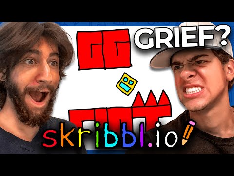 Видео: Мы играли в GEOMETRY DASH Скриббл!