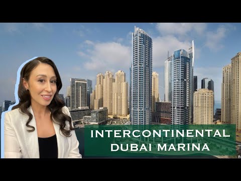 Видео: Intercontinental Dubai Marina обзор отеля, пляж