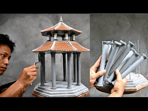 Видео: Сочетайте цемент и ПВХ, чтобы создать миниатюрную работу.