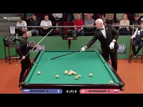 Видео: КМ-24 (Финал). Шо Опять? Володин Н. - Ясинецкий С. Бильярд, американка (своб. пирамида). Billiards.
