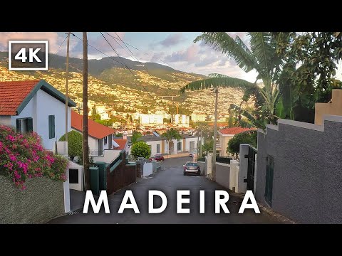 Видео: Откройте для себя МАДЕЙРУ 🇵🇹 | Закат в Городе Фуншал | 4K Живописная Автоэкскурсия по Португалии