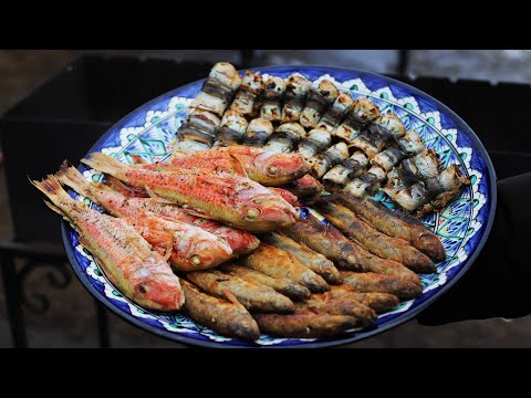 Видео: БАРАБУЛЬКА, КОРЮШКА И САЛАКА. КАК ВКУСНО ПРИГОТОВИТЬ МЕЛКУЮ РЫБУ НА МАНГАЛЕ