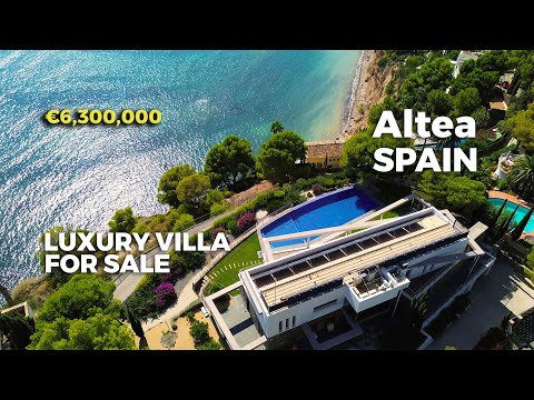 Видео: Стильная вилла на продажу в Зона-де-Маскарат, Альтеа, Испания | Виллы в Испании с видом на море