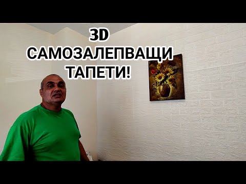 Видео: САМОЗАЛЕПВАЩИ 3D ТАПЕТИ! ДОБЪР МАТЕРИАЛ ЗА СКРИВАНЕ НА КОЗМЕТИЧНИ ДЕФЕКТИ ПО СТЕНИ!