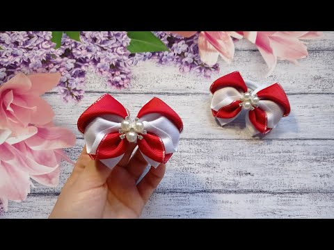 Видео: НЕБОЛЬШИЕ БАНТИКИ ИЗ РЕПСОВОЙ ЛЕНТЫ 4 СМ! ПРОСТО! БЫСТРО! КАНЗАШИ / МАСТЕР КЛАСС / RIBBON BOWS / DIY