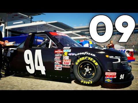 Видео: Карьера NASCAR 25 - Часть 9 - Акция в гоночной серии Truck Series!