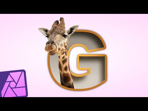 Видео: Эффект выдвижной 3D-буквы | Учебное пособие по Affinity Photo