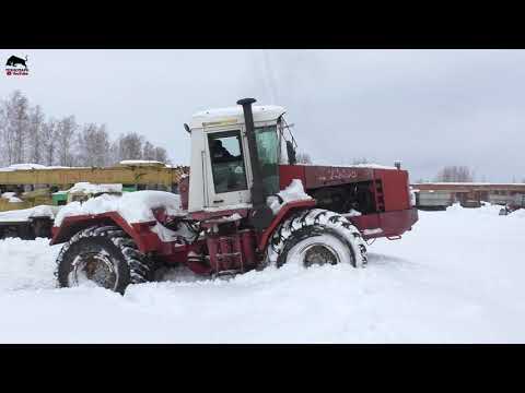 Видео: Геннадий ВЕРНУЛСЯ! Запустили Кировец К-744. ДТ-75 толкает снег!