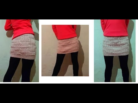 Видео: Мини Юбка спицами Обзор Mini Skirt Knitting Needles