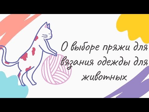 Видео: Из какой пряжи вязать животным?