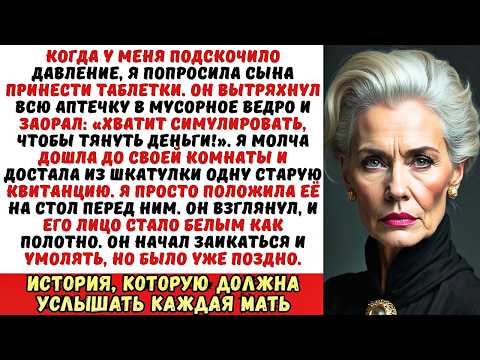 Видео: Сын вышвырнул мои лекарства и заорал «Хватит симулировать!». Но потом он увидел одну…