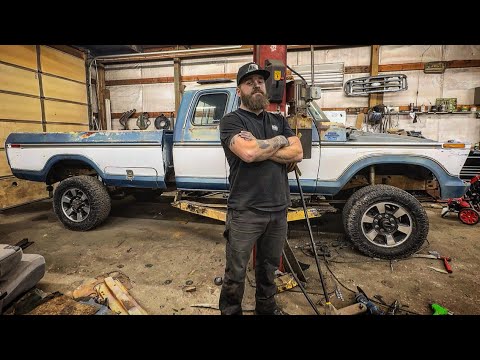 Видео: 1979 F350 замена кузова на 7.3 6-ступенчатую Superduty (ЧАСТЬ 2) *Подгонка и установка*