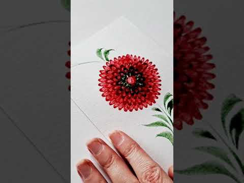 Видео: Петриківський розпис котячим пензликом. Botanical illustration. Soothing Art and music. Petrikivka
