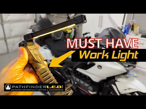 Видео: Обзор светодиодного рабочего света Pathfinder — лучший фонарь для гаража для мотоцикла до 30 долл...