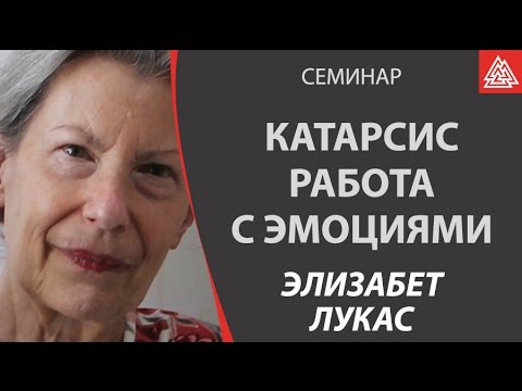 Видео: Катарсис - работа с эмоциями. Фрагмент семинара Элизабет Лукас в Москве