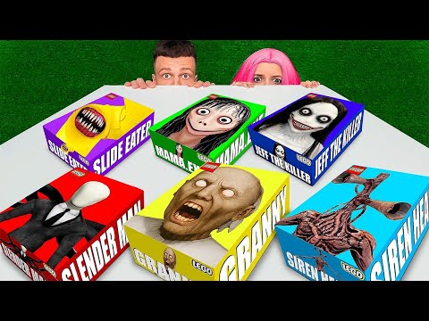 Видео: не открывай лего набор SIREN HEAD, SLENDER MAN, JEFF THE KILLER, GRANNY в 3 НОЧИ !!