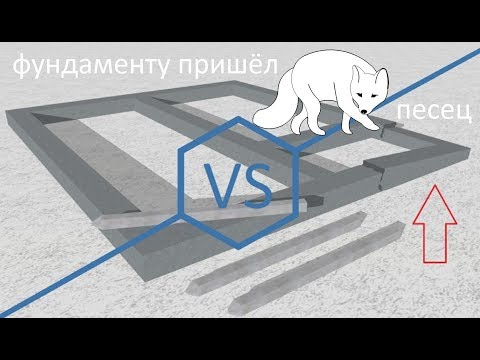 Видео: Баттл. Ростверк на забивных сваях против⛄ морозного пучения грунта