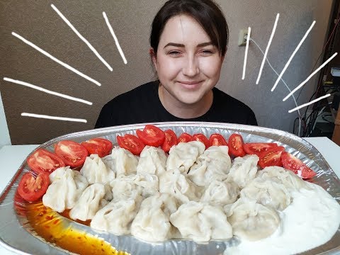 Видео: МАНТЫ 1 кг c бараниной  | RAM DUMPLINGS 1 kg  |Eeating show | 먹방