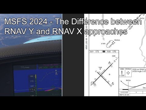 Видео: MSFS 2024 — Разница между подходами RNAV Y и RNAV X