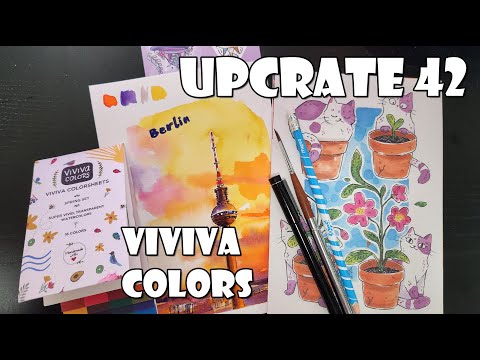 Видео: VIVIVA Colors - акварель в виде цветных листов - upcrate 42