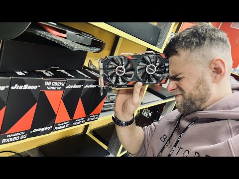 Видео: Купил 10 китайских RX580 JieShuo, а они все оказались ужарены! 🤬 Продаю по 6000 рублей! Не берите!