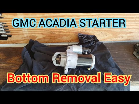 Видео: Как заменить стартер на GMC Acadia/Enclave/Traverse/Outlook со снятием днища.