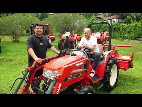 Видео: Обзор и сравнение минитракторов Yanmar EF122 и EF222