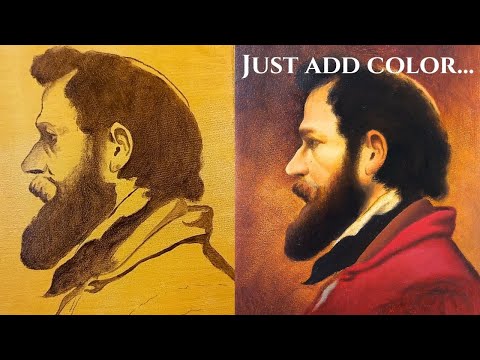 Видео: Превращаем подмалевок в законченный портрет: финальные слои и цветовая работа раскрыты!