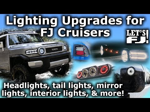 Видео: Модернизация фар на FJ Cruiser — прощайте тусклые лампочки! — Светодиоды, HID и многое другое!