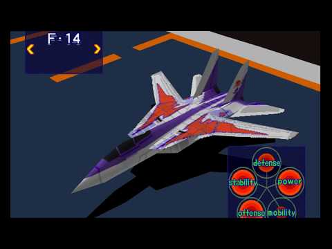 Видео: прохождение Air Combat  part 1 (ps1)