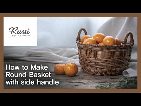 Видео: Ремесло из ротанга: сделайте корзину из ротанга, плетеные изделия, тростник.