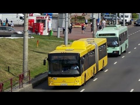 Видео: ИНФОРМАТОР автобусного маршрута №55 г. Минска (голос Александра Крапиневича)