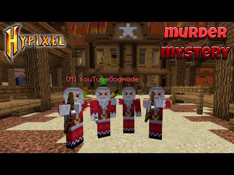 Видео: Троллинг Скинами Деда Мороза в Murder Mystery!