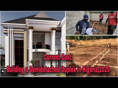 Видео: Расчёт стоимости строительства этого двухквартирного дома в Нигерии; октябрь 2025 г. От фундамент...