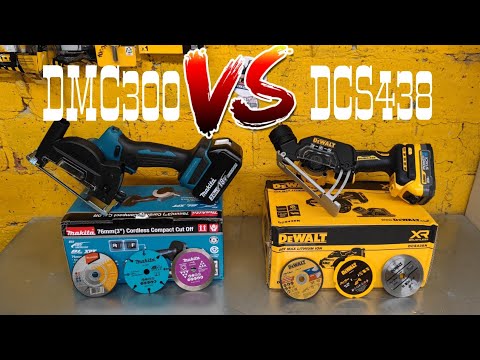 Видео: Схватка мини УШМ DeWALT DCS438 и Makita DMC300