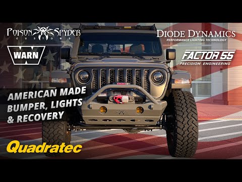 Видео: Gladiator получает бампер, лебёдку и фары американского производства — Warn, Factor55, Diode Dyna...