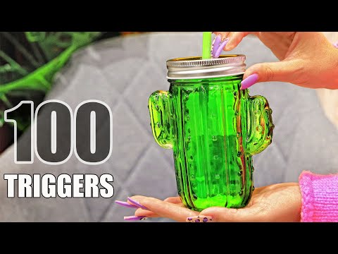 Видео: ASMR 100 TRIGGERS in 8 minutes for SLEEP Tingles | АСМР 100 триггеров за 8 минут 100% МУРАШКИ