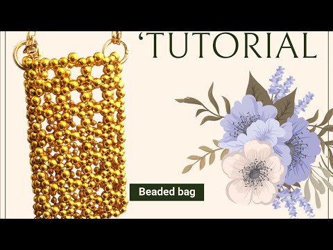 Видео: Как сплести сверкающую сумку из бусин. Пошаговый мастер-класс.