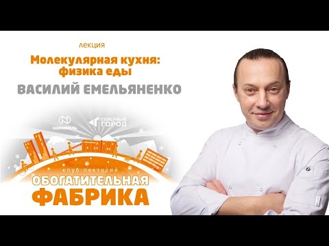 Видео: ВАСИЛИЙ ЕМЕЛЬЯНЕНКО "МОЛЕКУЛЯРНАЯ КУХНЯ: ФИЗИКА ЕДЫ"