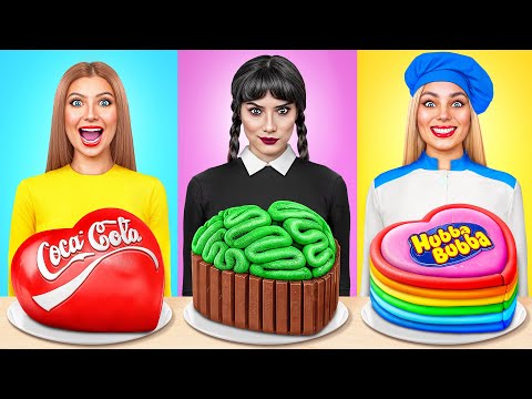 Видео: Кулинарный Челлендж: Уэнсдей Против Бабушки | Лайфхаки для Родителей от Mega DO Challenge