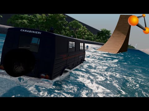 Видео: ВОДНЫЕ ГОРКИ СМЕРТИ! САМЫЕ ОГРОМНЫЙ И ОПАСНЫЕ ВОДНЫЕ ГОРКИ | BeamNG.drive