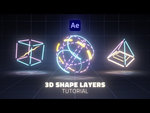 Видео: 3D-фигуры со слоями фигур | Без плагинов | Учебное пособие по After Effects