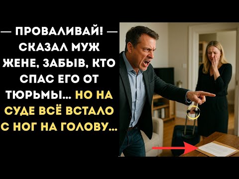 Видео: ПРОВАЛИВАЙ! — сказал МУЖ жене, забыв, КТО СПАС его от ТЮРЬМЫ… Но на СУДЕ всё встало С НОГ НА ГОЛО