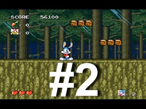 Видео: Tiny Toon Adventures: Buster's Hidden Treasure (Sega) прохождение игры Часть 2
