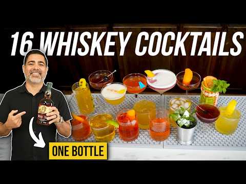 Видео: Я приготовил 16 коктейлей с виски за один день — вот что меня удивило