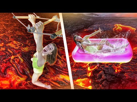 Видео: ПОЛ ЭТО ЛАВА ЧЕЛЛЕНДЖ 3!! *Опасная версия*