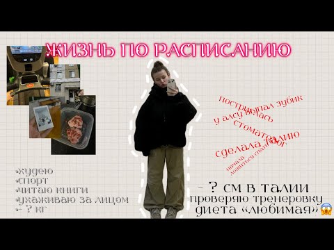 Видео: ЖИЗНЬ ПО РАСПИСАНИЮ|я худею😱|постриглась|диета «любимая»( нет)